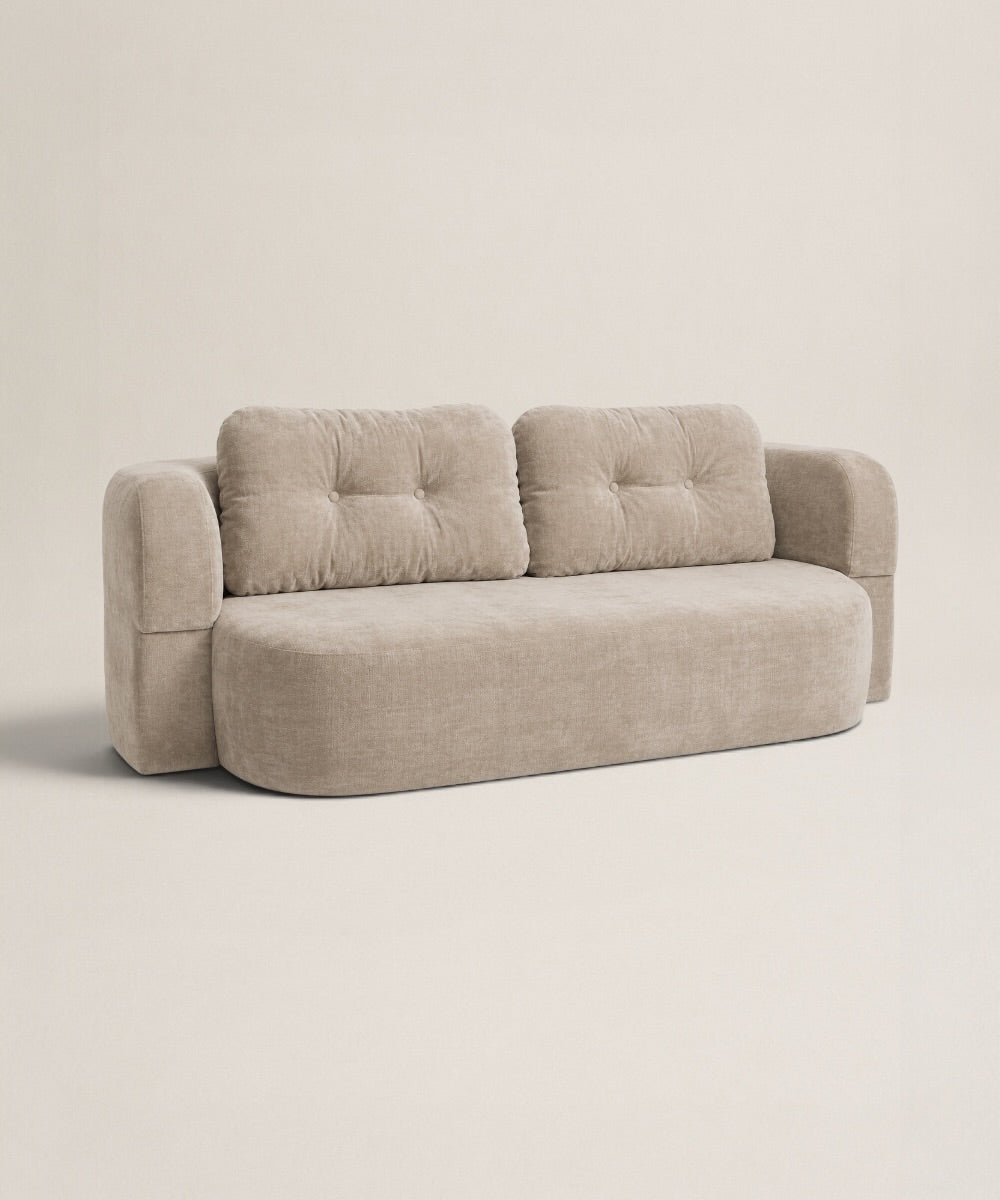 Sofá Cama Nodo | Sofá Cama Imperial en Tela Bouclé Premium