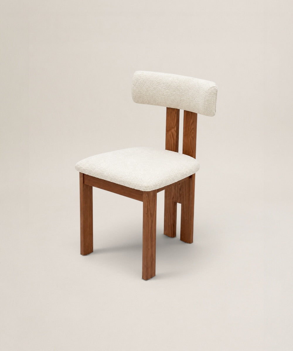 Silla de Comedor Mila  | Silla Tapizada con Estructura en Madera