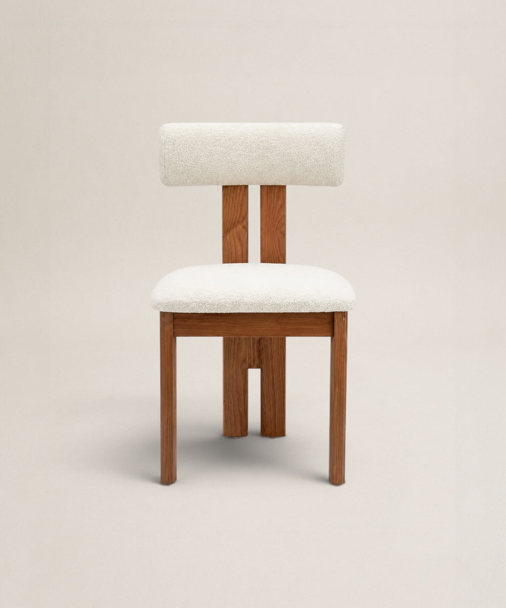 Silla de Comedor Mila  | Silla Tapizada con Estructura en Madera