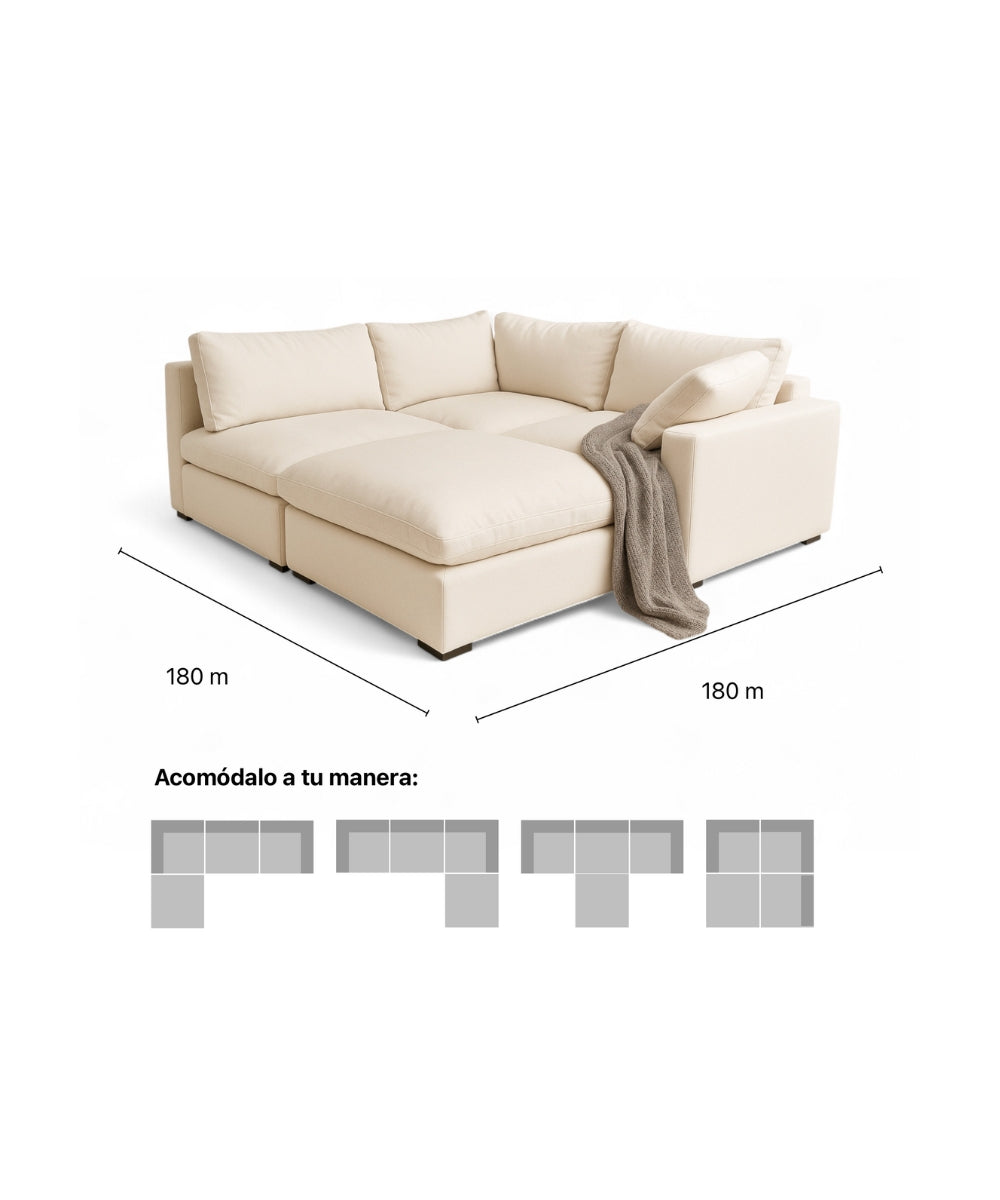 SOFA MODULAR CLOUD 4 PIEZAS