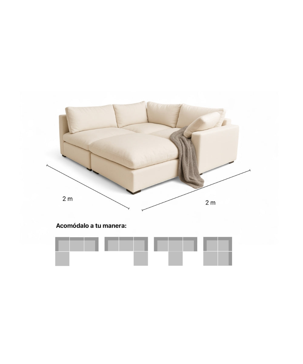 SOFA MODULAR CLOUD 4 PIEZAS