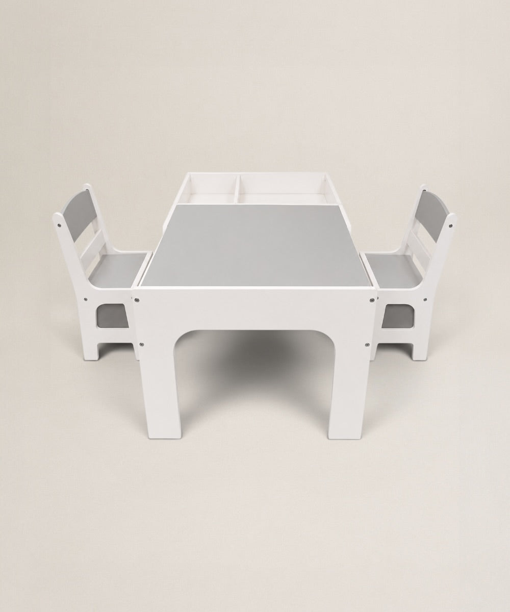 Mesa Infantil con Sillas | Set de Mesa de Actividades Montessori en MDF