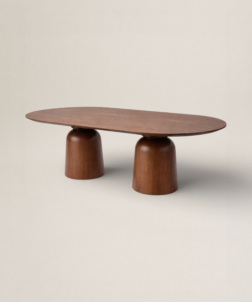 Mesa de Comedor Nara | Mesa de Madera Sólida para 8 Personas