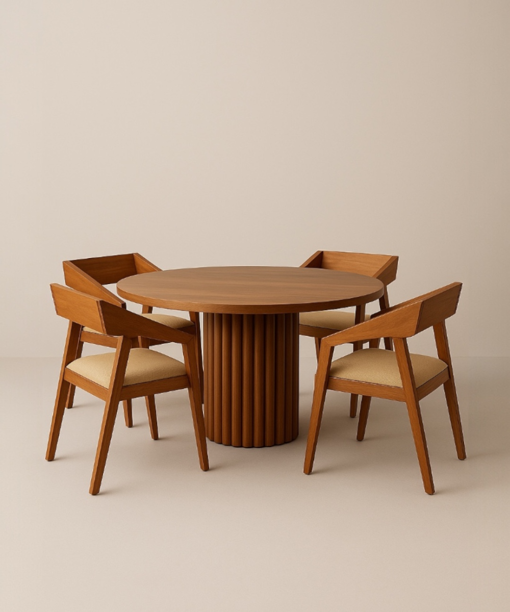Set de Comedor 4 personas - NIVA / WOOD