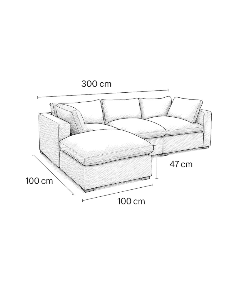 SOFA MODULAR CLOUD 4 PIEZAS